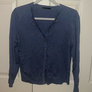 Ann Taylor petit blue cardigan